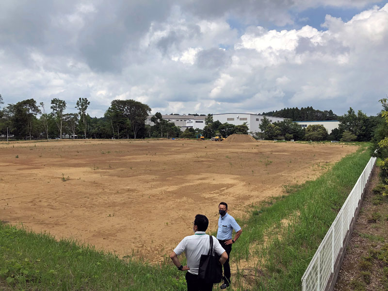 建設地を訪れた時様子