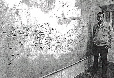 全事業所に巨大地図