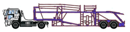 自動車運搬用セミトレーラ